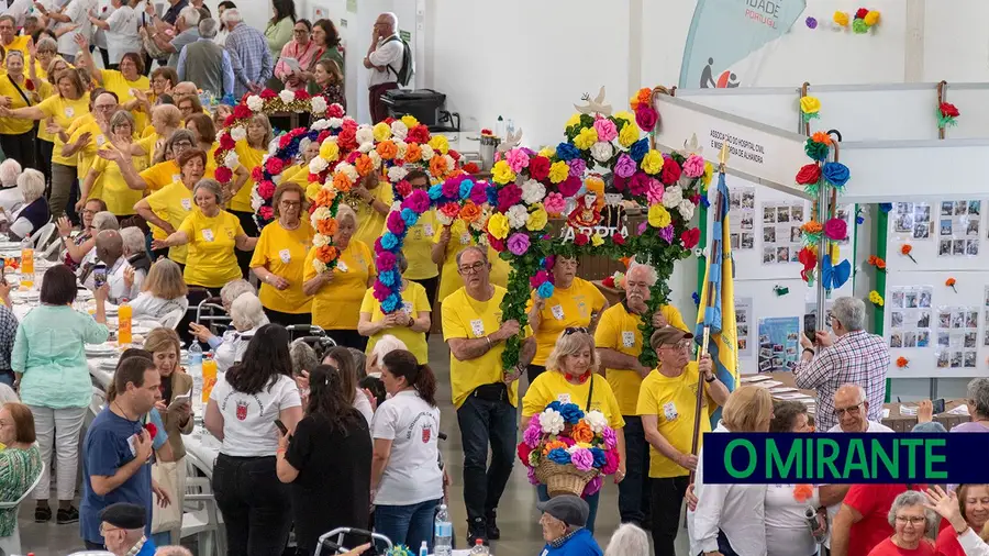Mais de mil idosos conviveram na festa da flor deste ano em Vila Franca de Xira Mais de mil idosos conviveram na festa da flor deste ano em Vila Franca de Xira
