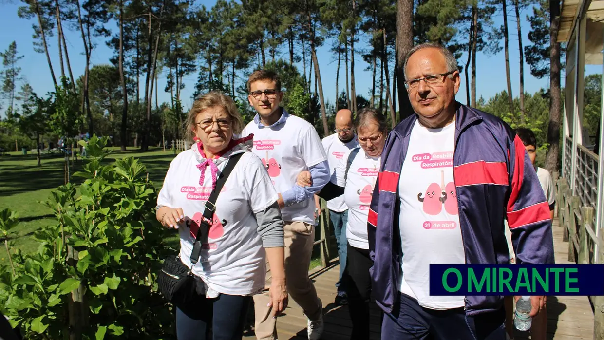 Caminhada de reabilitação respiratória junta mais de 100 pessoas em Abrantes