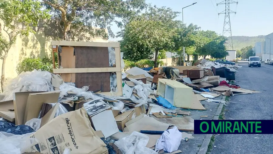 Olival das Minas em Vialonga é uma lixeira a céu aberto