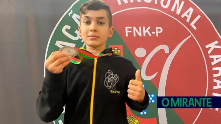 Diogo Mena vice-campeão nacional de karaté