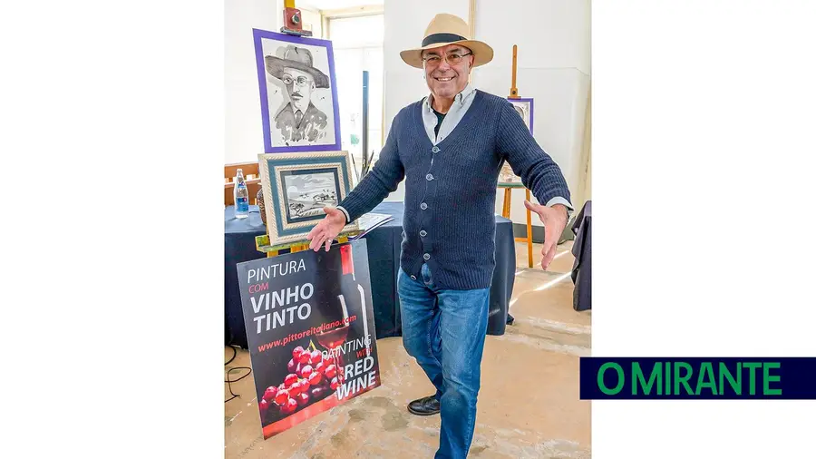 Alpiarça vai ter uma exposição que reaviva a técnica da pintura com vinho tinto Alpiarça vai ter uma exposição que reaviva a técnica da pintura com vinho tinto