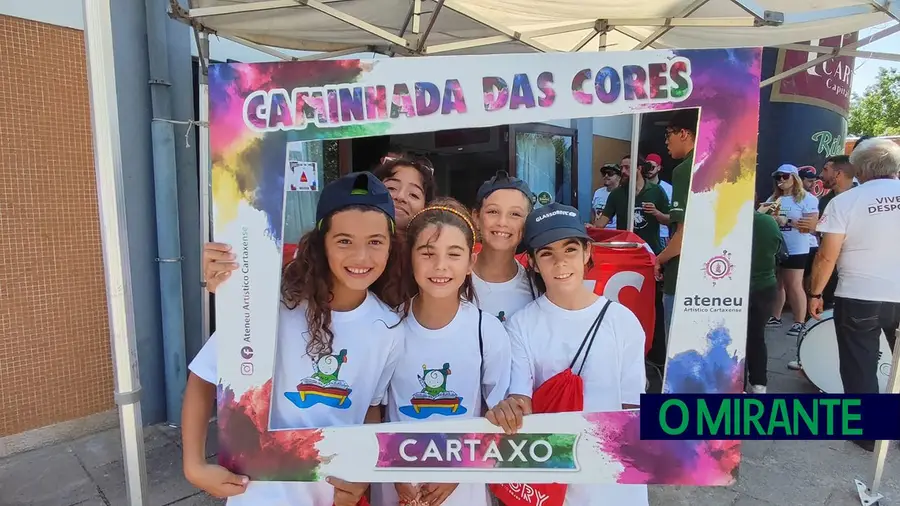 Caminhada das Cores no Cartaxo com surpresas para as crianças Caminhada das Cores no Cartaxo com surpresas para as crianças