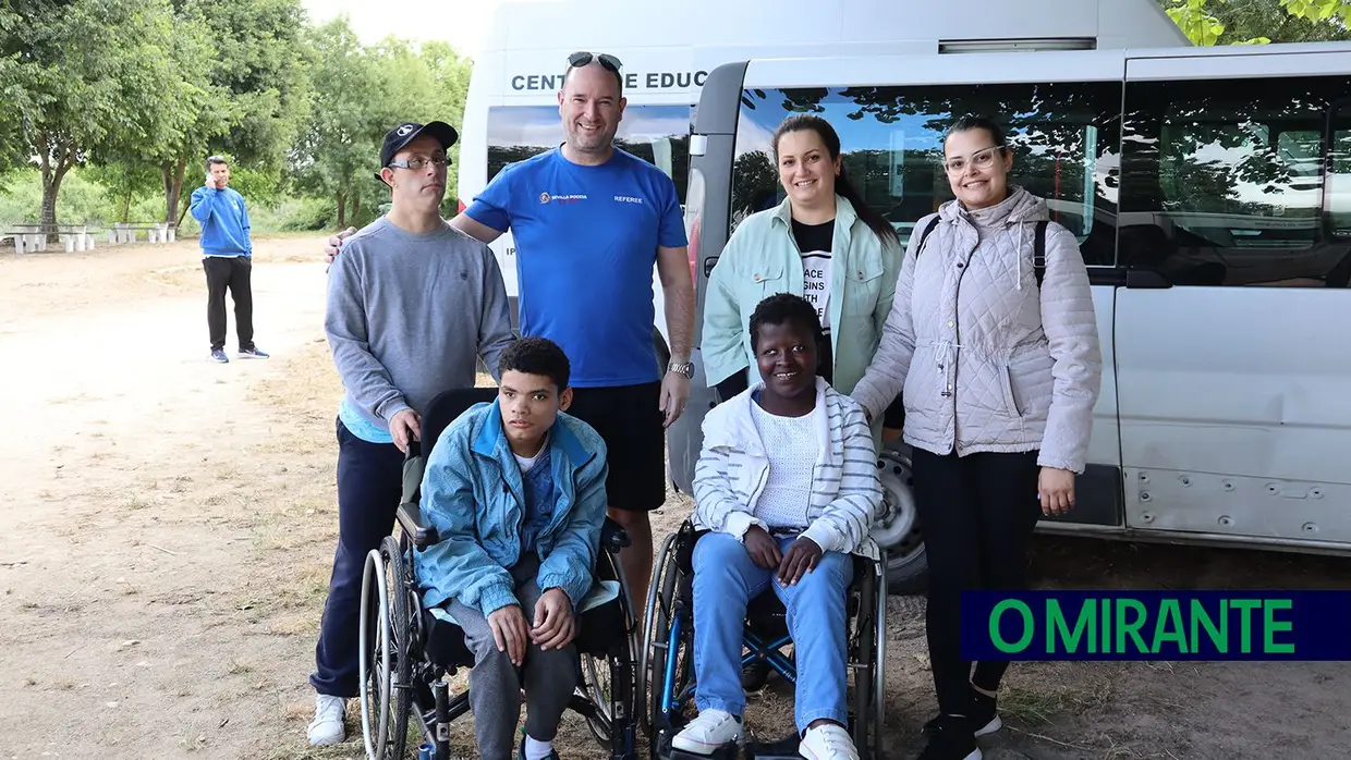 Encontro de canoagem na Praia Doce em Salvaterra de Magos