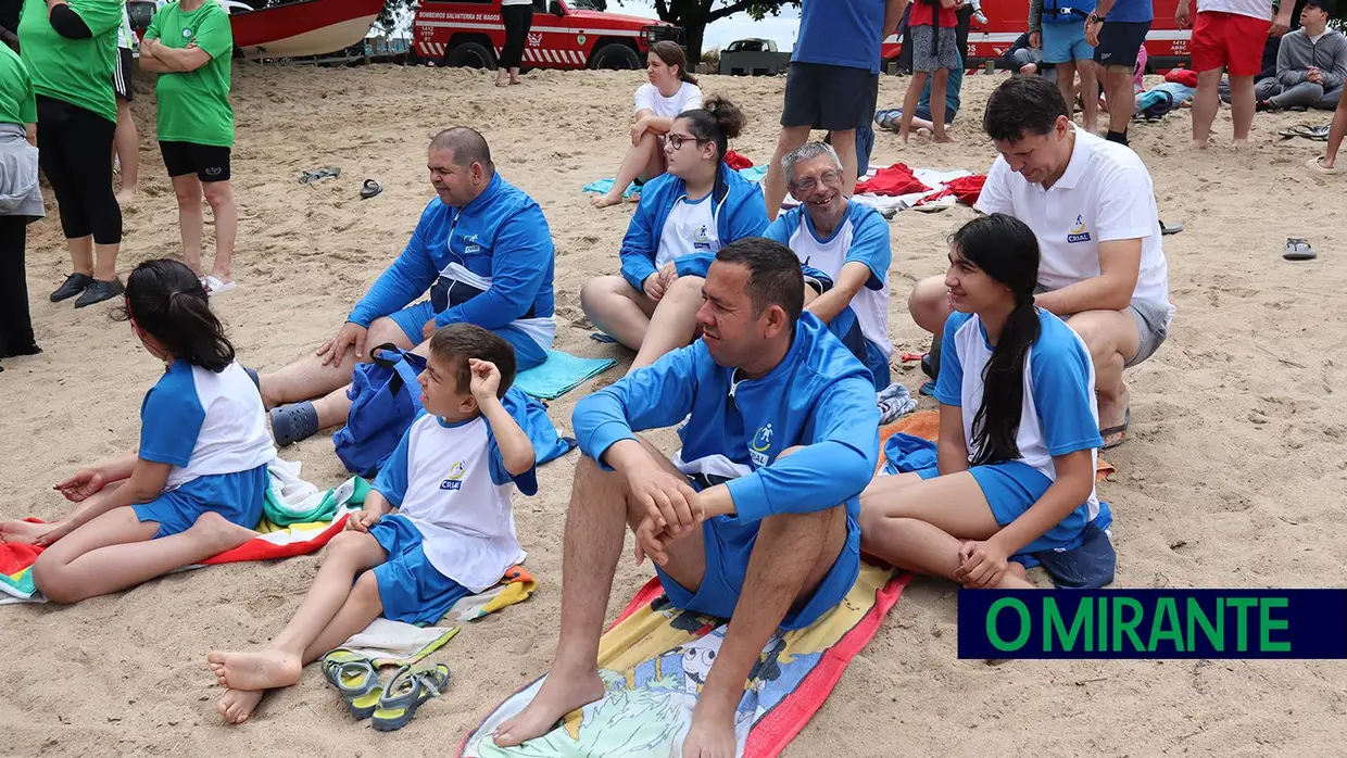 Encontro de canoagem na Praia Doce em Salvaterra de Magos