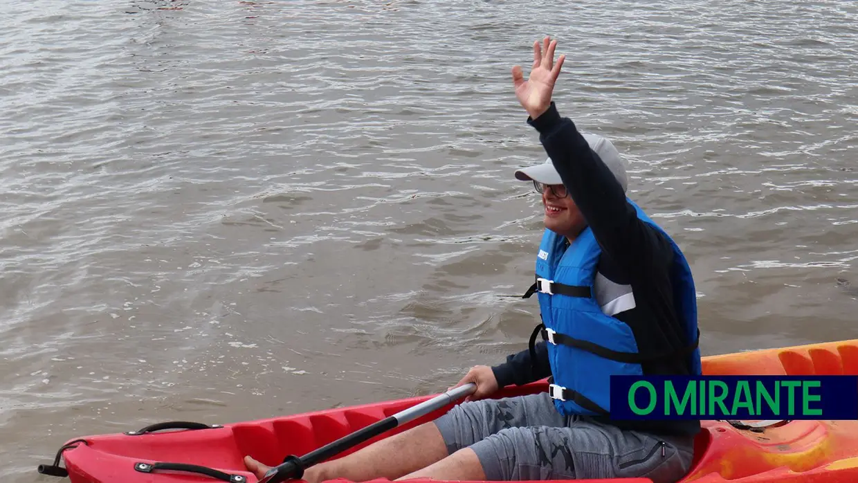 Encontro de canoagem na Praia Doce em Salvaterra de Magos