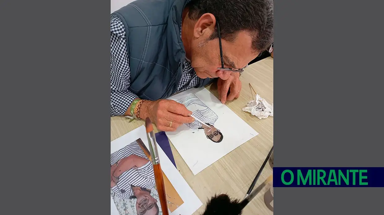 Alunos da Academia Sénior da Golegã mostram a sua arte