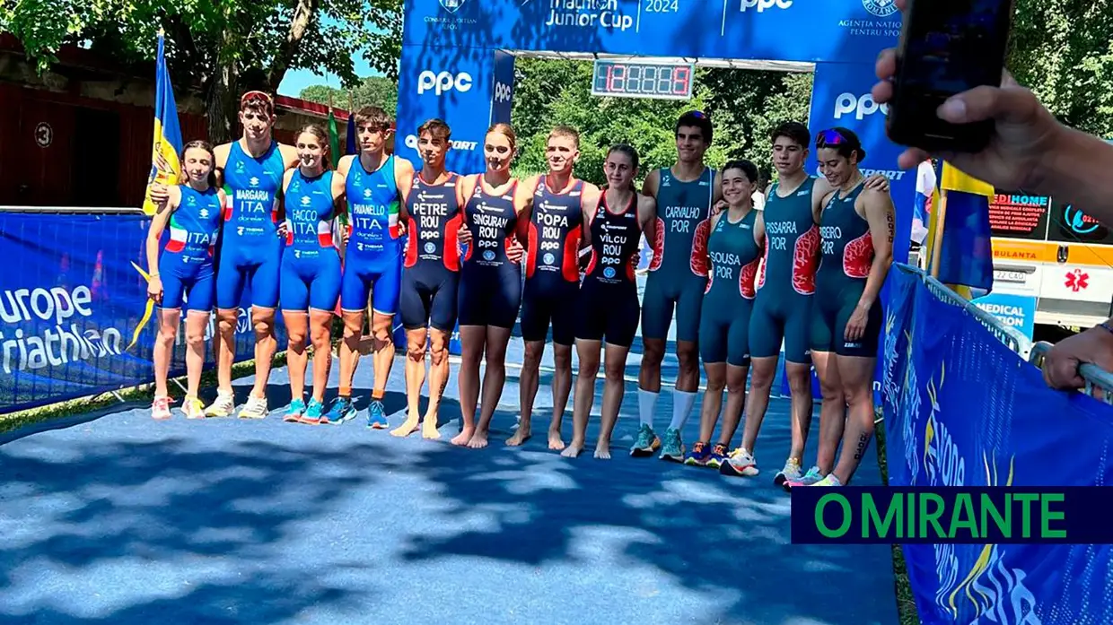 Jovens ribatejanos com bronze na Taça da Europa de Triatlo em juniores