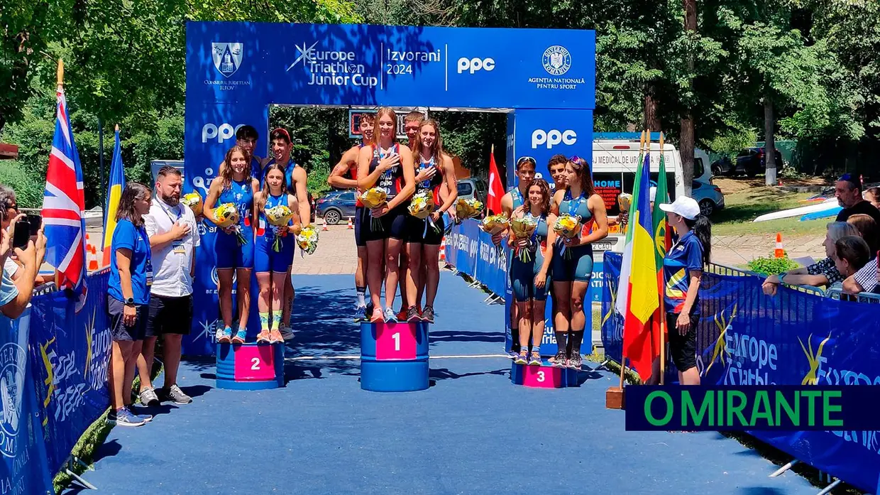 Jovens ribatejanos com bronze na Taça da Europa de Triatlo em juniores