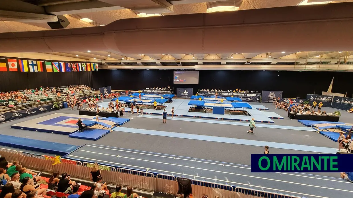 Maior evento de ginástica de trampolins de Portugal está a decorrer em Santarém