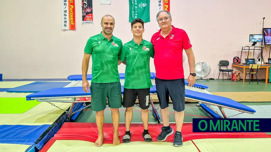 Francisco José é a nova estrela ribatejana dos trampolins