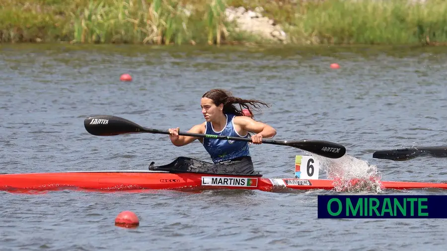 Lara Martins na selecção nacional de canoagem de cadetes