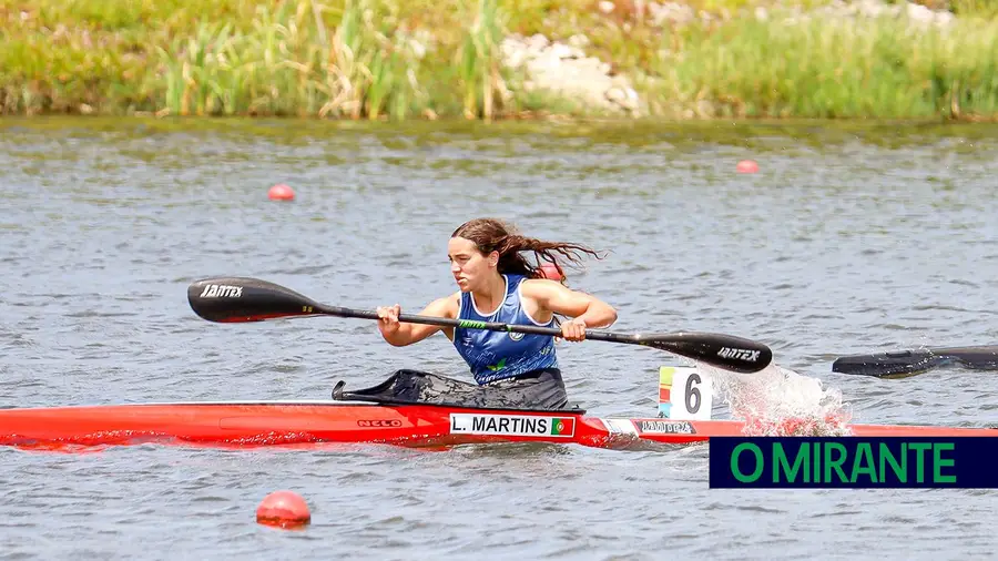 Lara Martins na selecção nacional de canoagem de cadetes