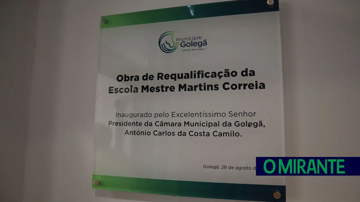 Concluída primeira fase das obras na Escola Mestre Martins Correia na Golegã