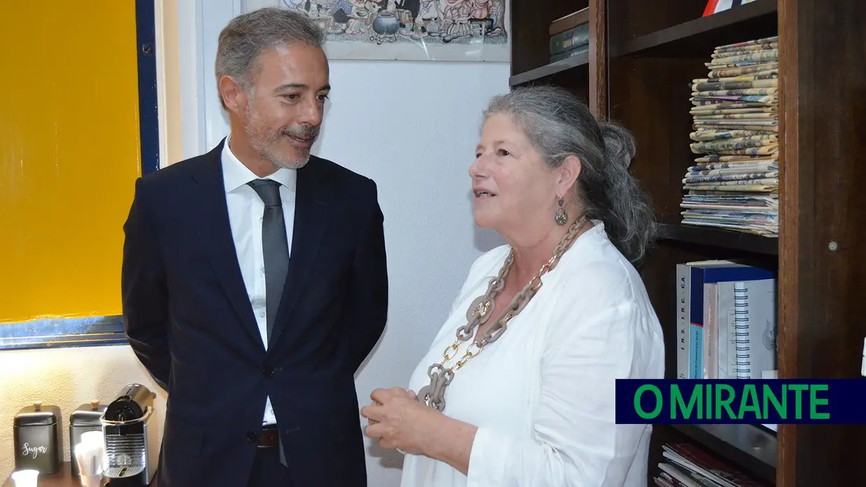 Momentos da visita do ministro Pedro Duarte à redacção de O MIRANTE