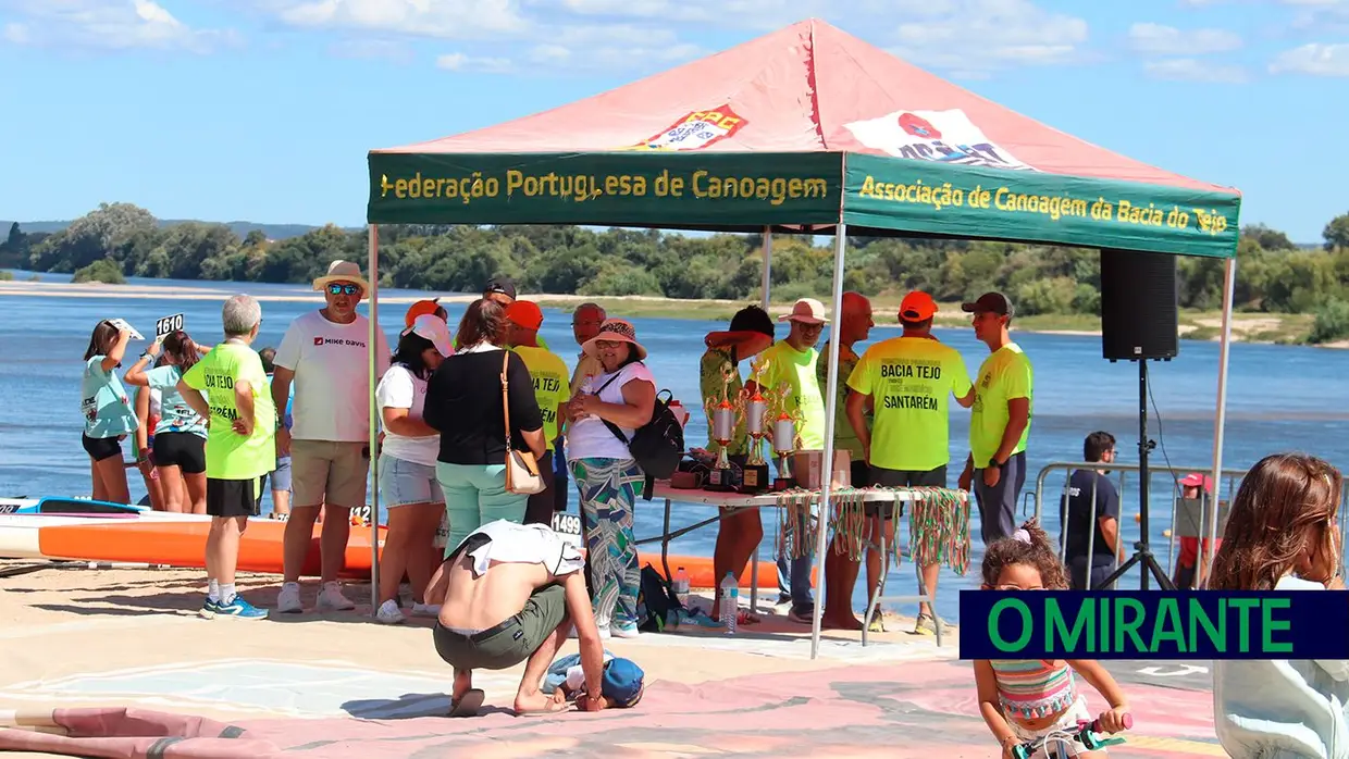 Prova de canoagem na Ribeira de Santarém juntou 210 atletas