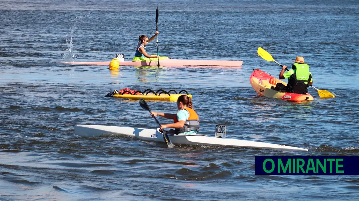 Prova de canoagem na Ribeira de Santarém juntou 210 atletas