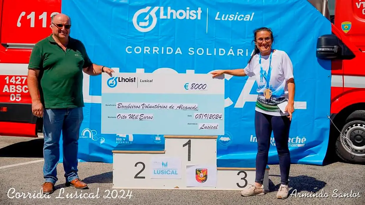 Corrida Solidária Lusical angariou 8 mil euros para os Bombeiros de Alcanede