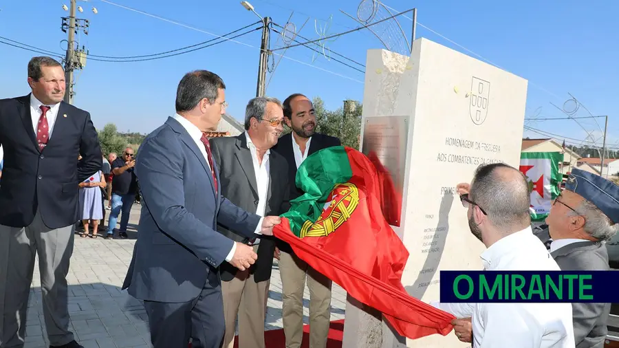 Monumento na Gançaria homenageia antigos combatentes Monumento na Gançaria homenageia antigos combatentes