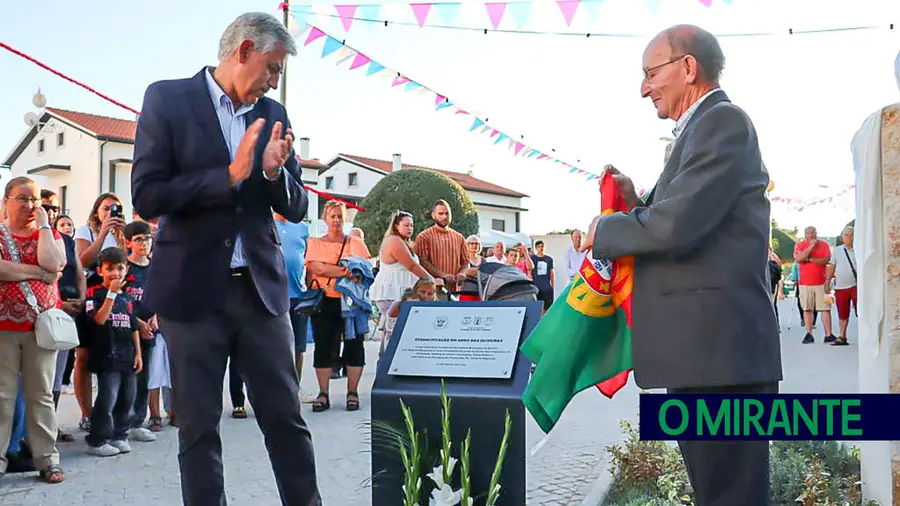 Inauguração do novo Adro das Oliveiras em Freixianda marcada por homenagem ao padre Benevuto