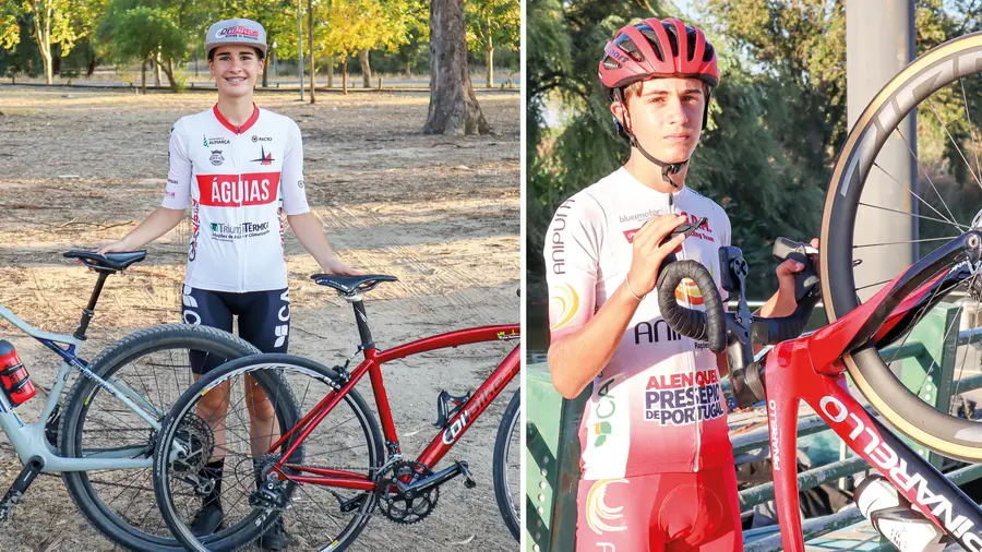 Miguel Coelho e Inês Fonseca são duas jovens promessas do ciclismo em Salvaterra de Magos