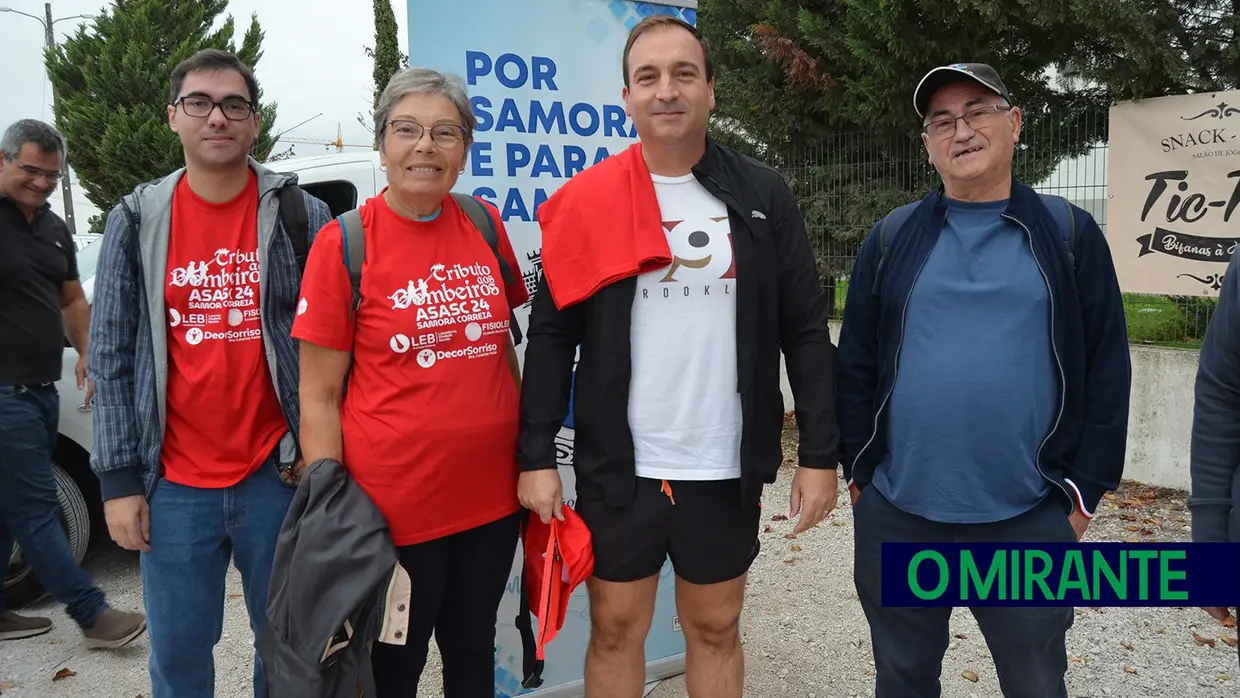 Samora Correia presta tributo aos bombeiros com caminhada na Companhia das Lezírias