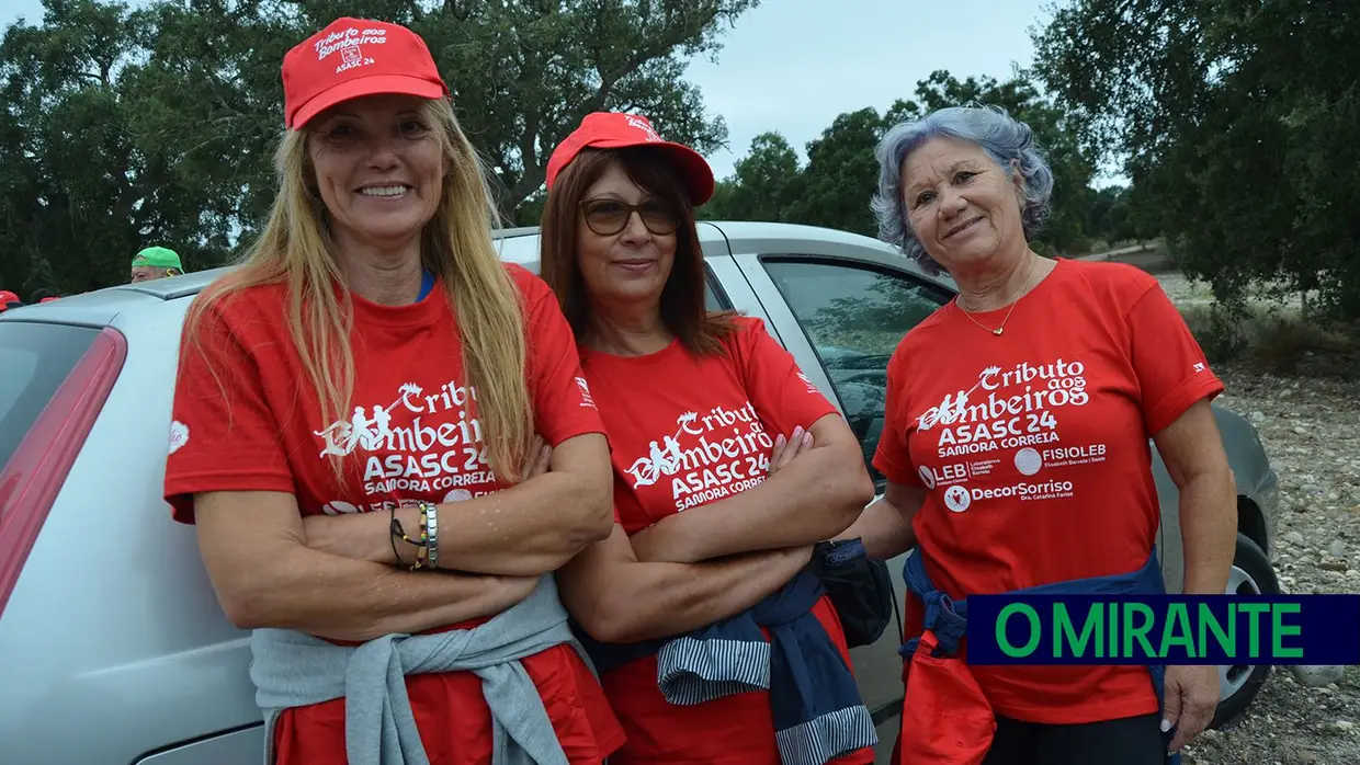 Samora Correia presta tributo aos bombeiros com caminhada na Companhia das Lezírias