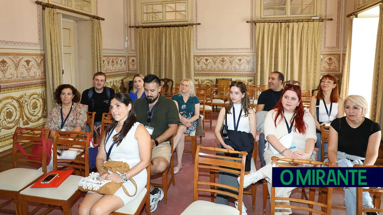 Professores de projecto Erasmus recebidos nos Paços do Concelho de Santarém