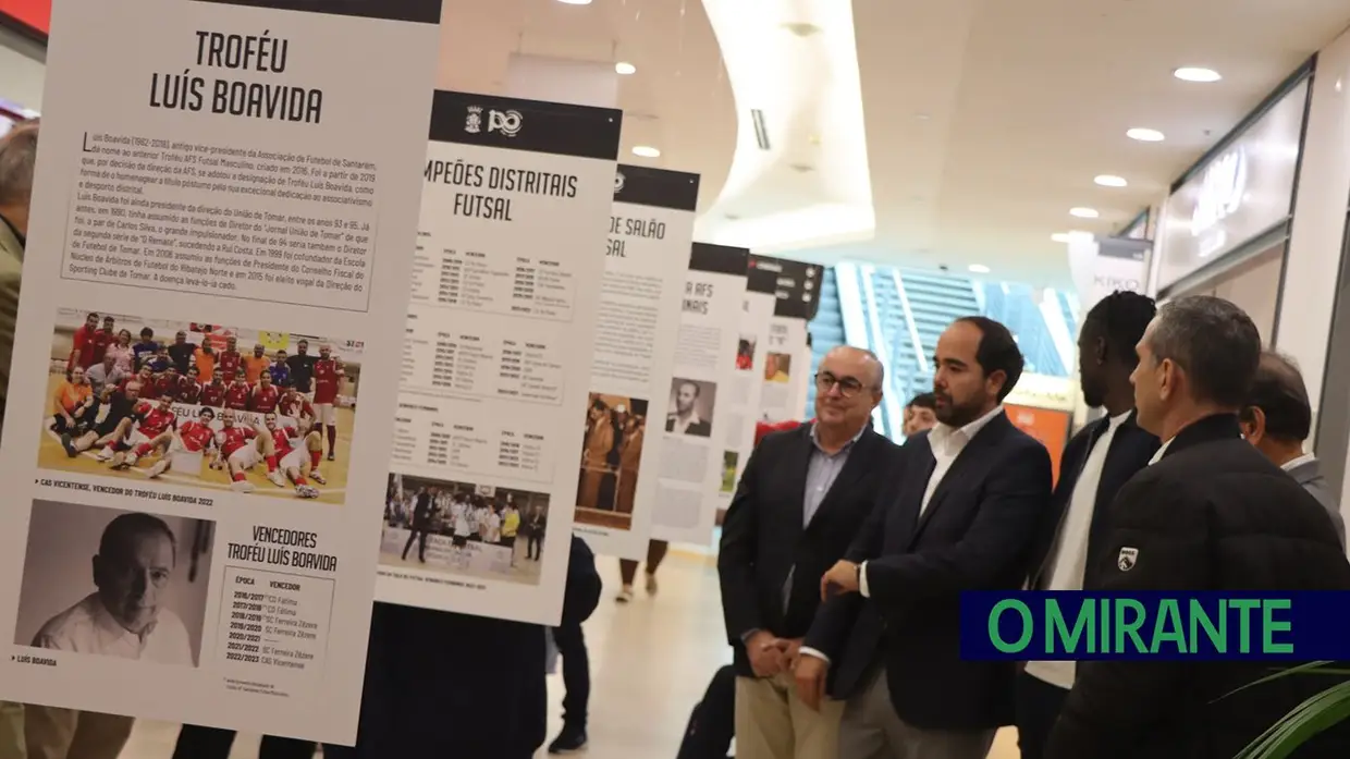 Éder e Pauleta inauguram exposição do centenário da Associação de Futebol de Santarém