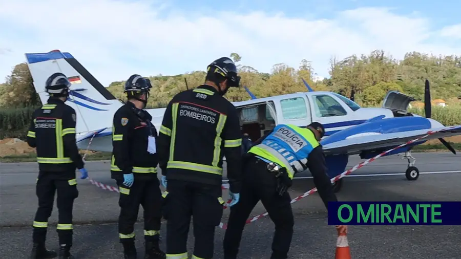 Aeródromo de Santarém acolheu simulacro de emergência