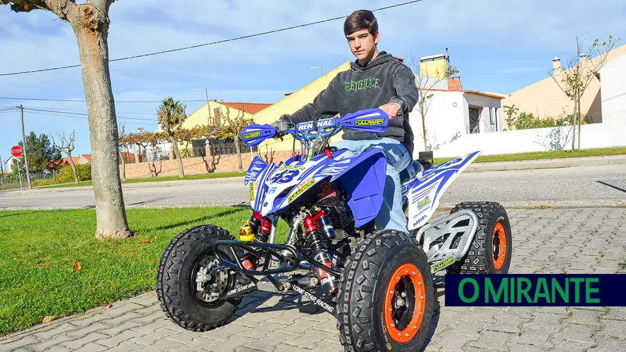 O jovem piloto da Barrosa que supera os limites em moto-quatro