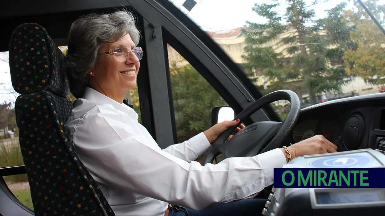 Anabela concretizou o sonho de ser motorista de autocarros