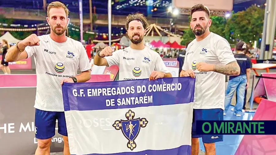 Atletas dos “Caixeiros” de Santarém na Selecção Nacional de Teqball