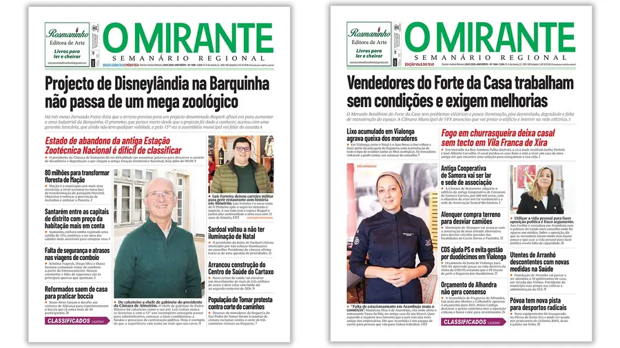 O MIRANTE vai retomar as três capas para as três sub-regiões da sua área de influência. O MIRANTE vai retomar as três capas para as três sub-regiões da sua área de influência.