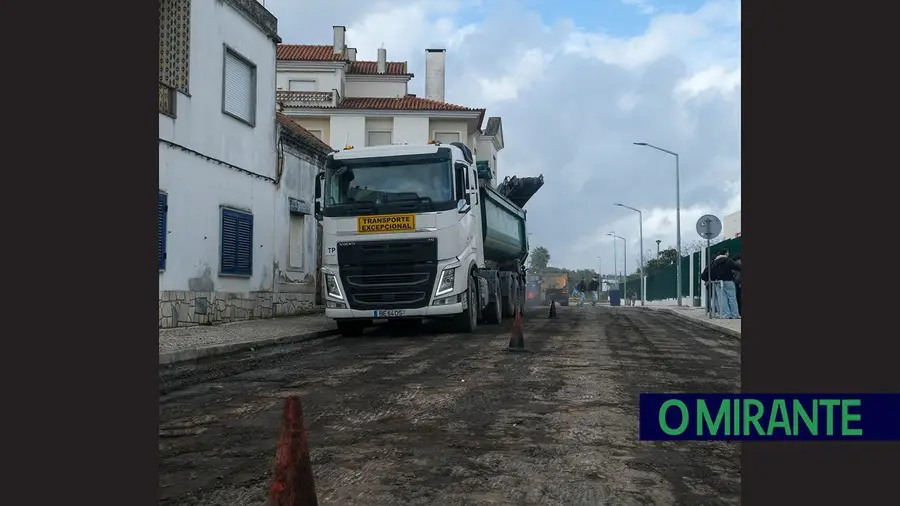 Intervenção na Rua José Ribeiro da Costa no Cartaxo