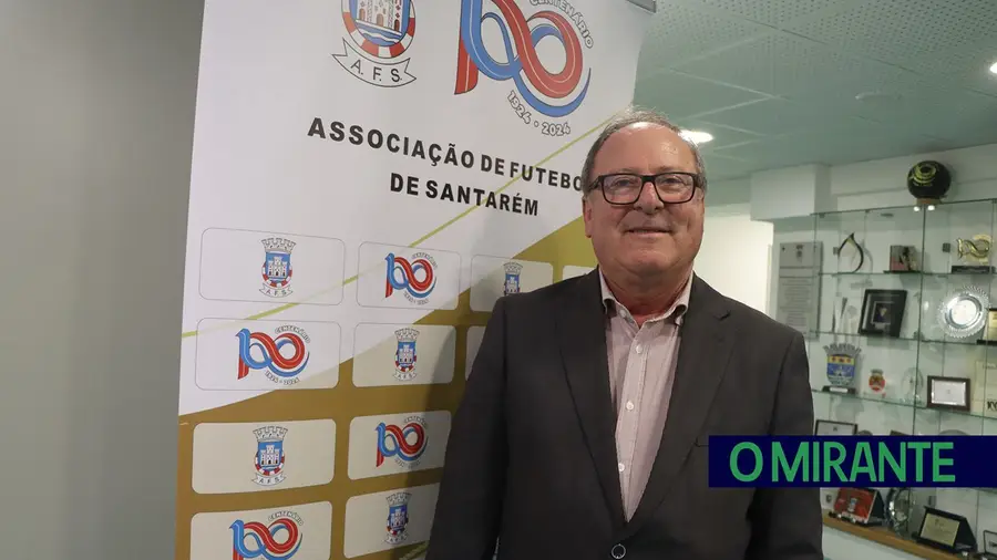 Joaquim Martinho Dias foi eleito presidente da Associação de Futebol de Santarém. Foto AFS