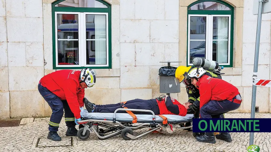 Simulacro testou resposta dos agentes de protecção civil em Azambuja