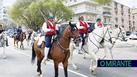 Desfile de campinos e charretes em Santarém foi a mais vista Desfile de campinos e charretes em Santarém foi a mais vista