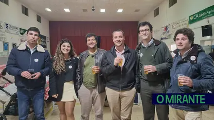 Militantes JSD de Santarém em visita ao Festival da Carne de Capado em Amiais de Baixo. FOTO – JSD Santarém Militantes JSD de Santarém em visita ao Festival da Carne de Capado em Amiais de Baixo. FOTO – JSD Santarém