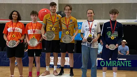 "Caixeiros” de Santarém com pódio em prova de teqball na Dinamarca