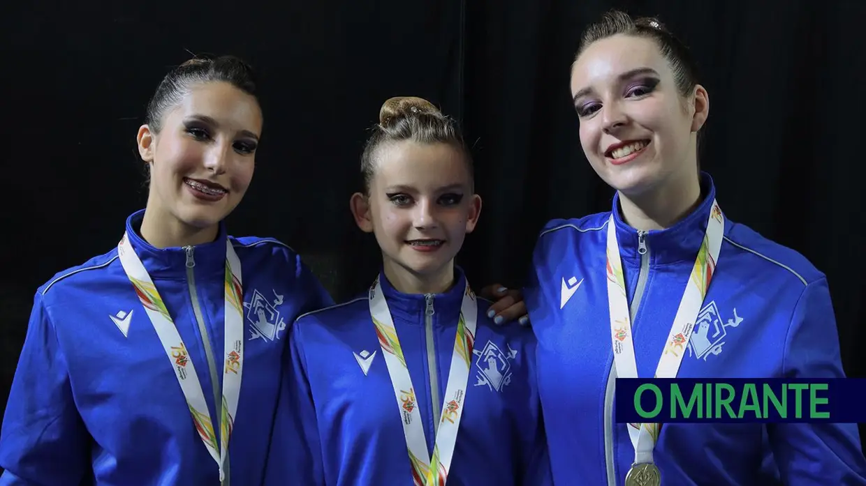 Académica de Santarém com dois títulos nacionais na 2ª Divisão de ginástica acrobática