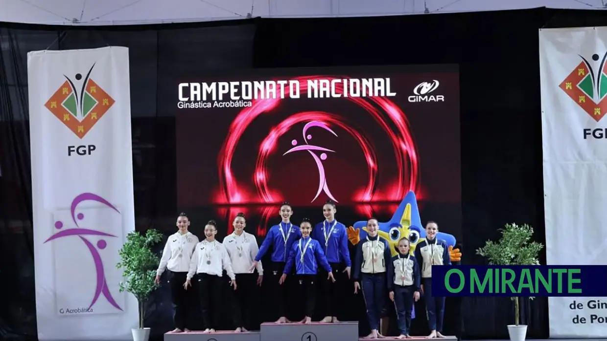 Académica de Santarém com dois títulos nacionais na 2ª Divisão de ginástica acrobática