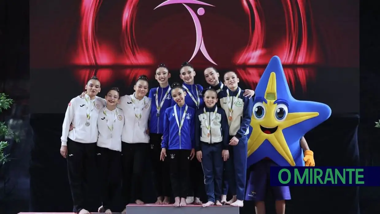 Académica de Santarém com dois títulos nacionais na 2ª Divisão de ginástica acrobática