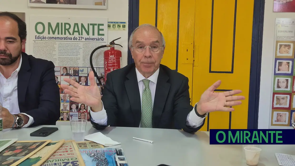 Marques Mendes visita Santarém e conhece redacção de O MIRANTE