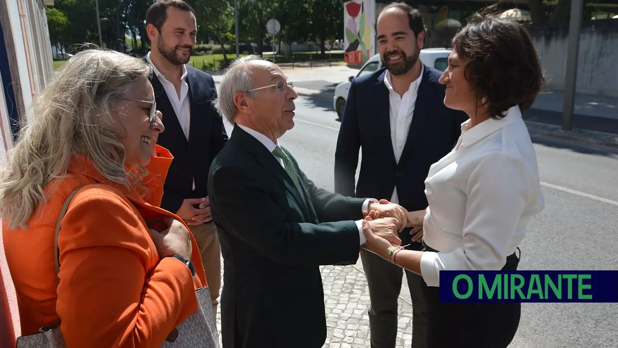 Visita de Marques Mendes à redacção de O MIRANTE