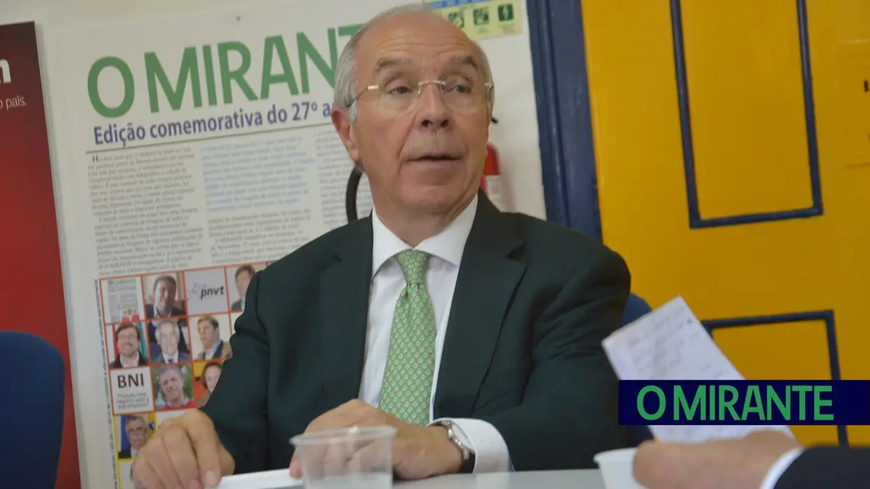 Visita de Marques Mendes à redacção de O MIRANTE