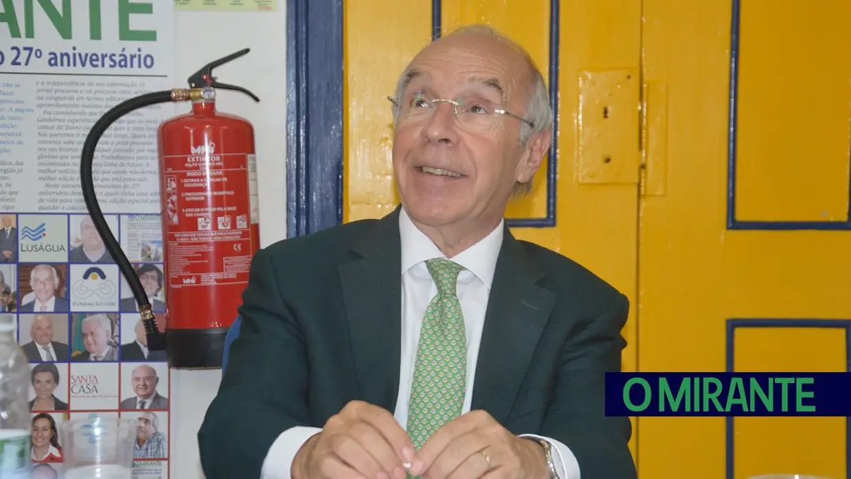 Visita de Marques Mendes à redacção de O MIRANTE