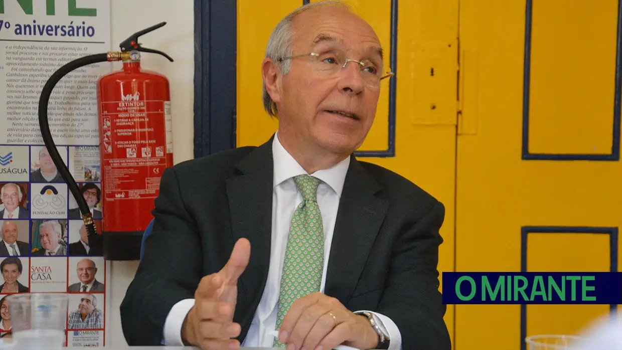 Visita de Marques Mendes à redacção de O MIRANTE