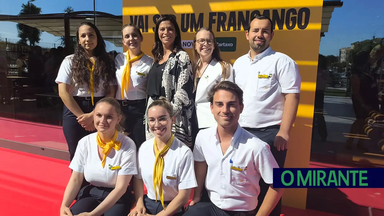 O restaurante McDonald’s Cartaxo já foi inaugurado e abre ao público hoje
