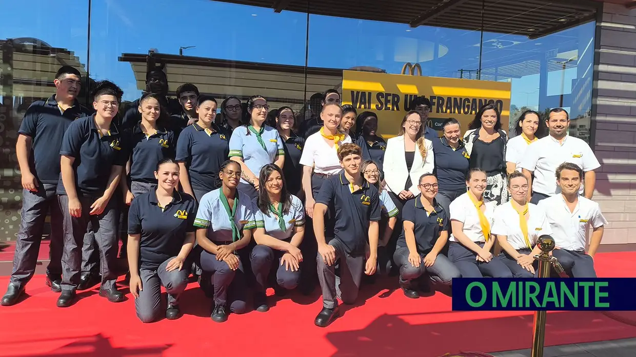 O restaurante McDonald’s Cartaxo já foi inaugurado e abre ao público hoje