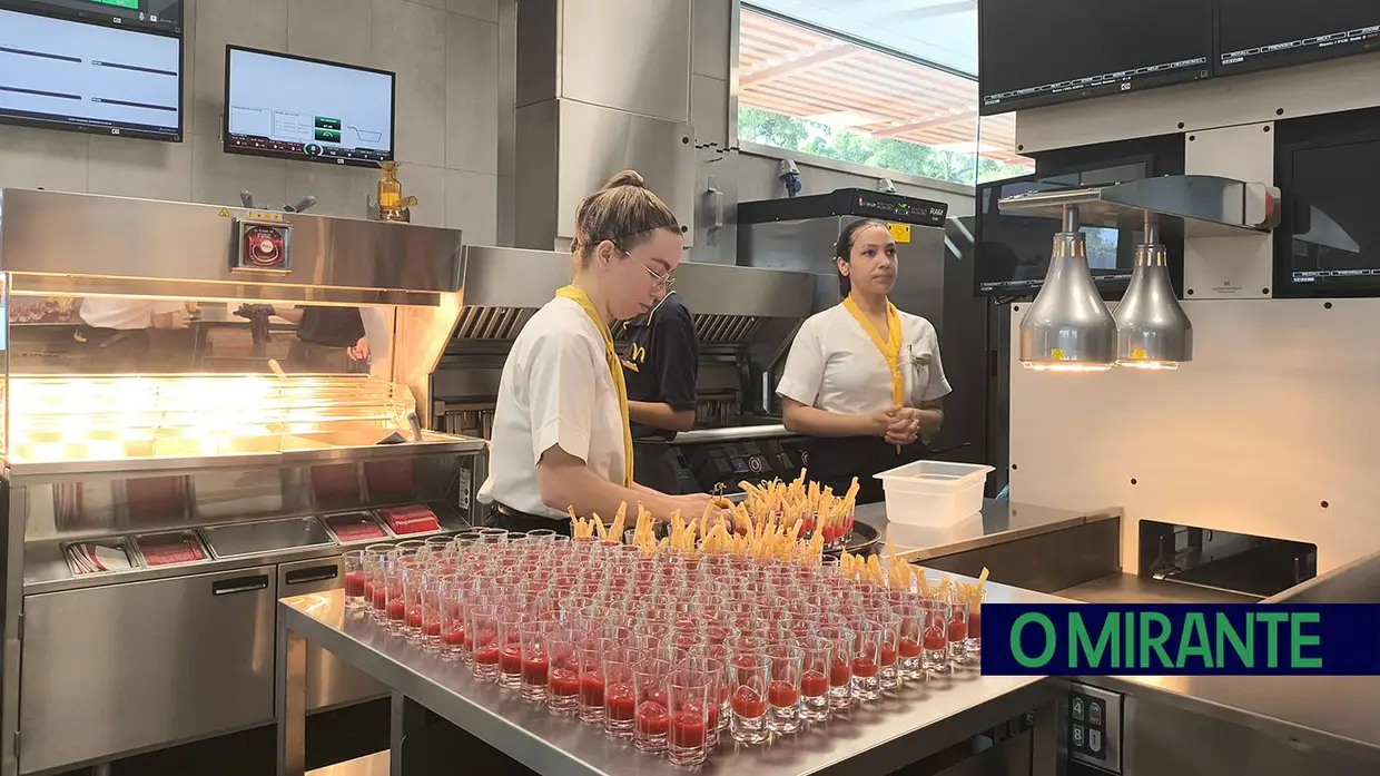 O restaurante McDonald’s Cartaxo já foi inaugurado e abre ao público hoje